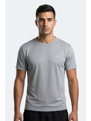 Slazenger Haunted I Erkek  Gri Tişört