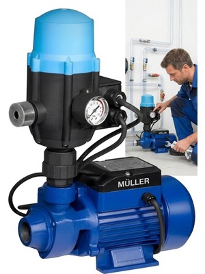 Pro Müller Germany QB60 2'li Set Su Pompası Paket Hidrofor Otomatik Sistem Su Pompası