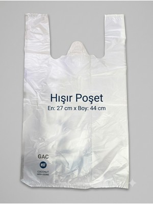 Segyhome Hışır Atlet Şeffaf Poşet Extra Dayanıklı Doğa Dostu