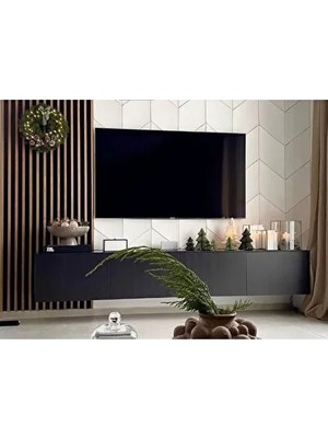 Modern Antrasit Tv Ünitesi, Şık ve Kullanışlı Tasarımıyla Yaşam Alanınıza Güzellik Katıyor