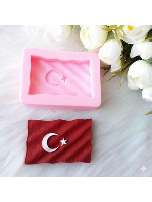 Karakız Türk Bayrağı Silikon Kalıp 8.5x5.1