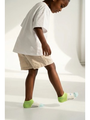 Bony Socks Çocuk Yıldızlı Step Çorap Yeşil
