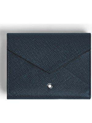 Montblanc Sartorial 6lı Trio Tweed Mavi Cüzdan 220341