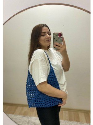 Rabika Motif Hasır Çanta El Örgüsü