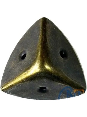 MiraLive Dekoratif, Kutu, Sandık Köşesi - 45X28 Mm, Büyük, Antik, 100 Adet