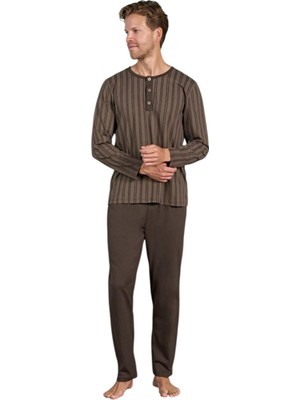 Pijadore Erkek %100 Pamuk Süprem Mevsimlik Uzun Kollu Pijama Takımı 1949