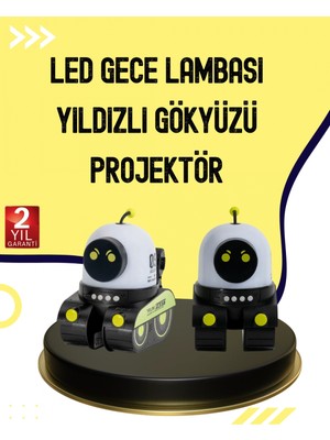 Marsilyan Otomatik Döner Slaytlı Üç Parlaklık Ayarlı Projektör Lamba