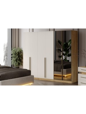 Doressa Kenz 6 Kapılı Reflekte Camlı Gardırop