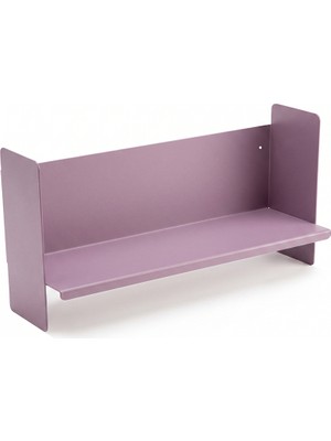 Rafiste Mor Metal Duvar Rafı - Masa Üstü Kitaplık ve Çok Amaçlı Ofis Düzenleyici 21X50 cm