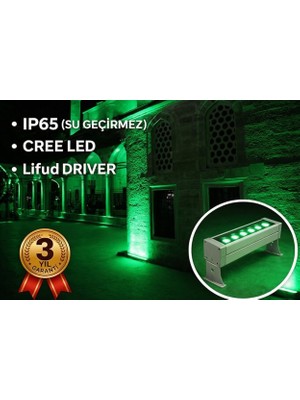 Rultech Wallwasher LED Aydınlatma Duvar ve Ağaç Boyama Su Geçirmez 50CM/18W/1800LM