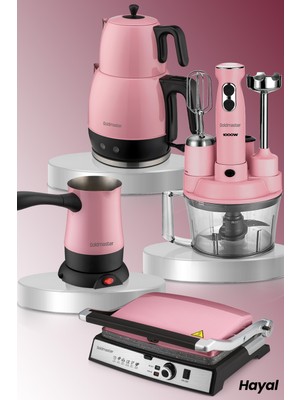 Empressco Goldmaster Hayal Elektrikli Mutfak Çeyiz Seti 4 Lü Evlilik Paketi Pembe - Fiyatı, Yorumları