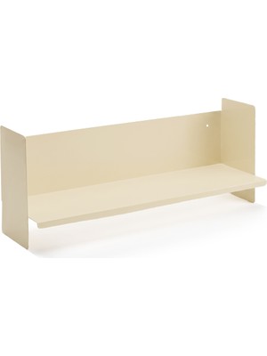 Rafiste Beyaz Metal Duvar Rafı - Masa Üstü Kitaplık ve Çok Amaçlı Ofis Düzenleyici 21X70 cm