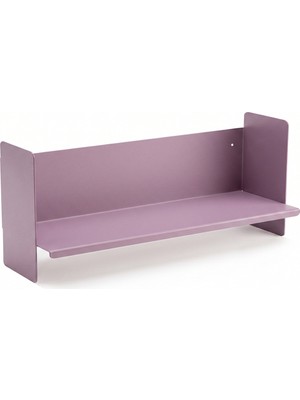 Rafiste Mor Metal Duvar Rafı - Masa Üstü Kitaplık ve Çok Amaçlı Ofis Düzenleyici 21X70 cm