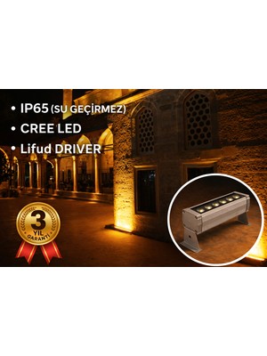 Rultech Wallwasher LED Aydınlatma Duvar ve Ağaç Boyama Su Geçirmez 100CM/36W/3600LM
