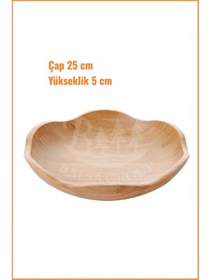 Empressco Ezmk Ev Gereçleri Dekoratif Bambu Servis Tabak, Servis Tabağı, Salata Tabağı, Çap 25 cm - Fiyatı, Yorumları
