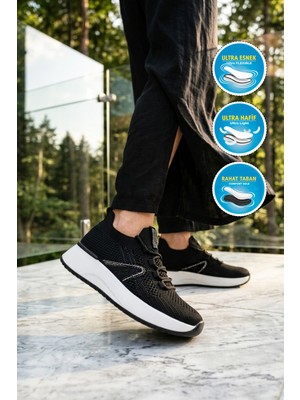 Walkway 2058 G Siyah Anorak Kadın Günlük Ayakkabı