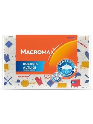 Trendy Pazars Macro Max Gümüş Iyonlu Bulaşık Kurutma Matı, Süper Emici, Hızlı Kuruyan Koku Yapmaz Mutfak Altlığı