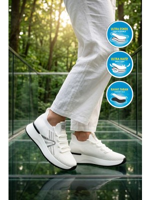 Walkway 2058 G Beyaz Anorak Kadın Günlük Ayakkabı