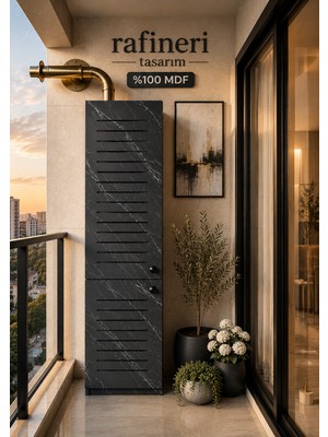 Rafineri Tasarım Balcony Dolap West Kombi Dolabı Panjur Kapaklı Erzak Dolabı Raflı Çok Amaçlı Dolap Kiler Dolabı Beyaz