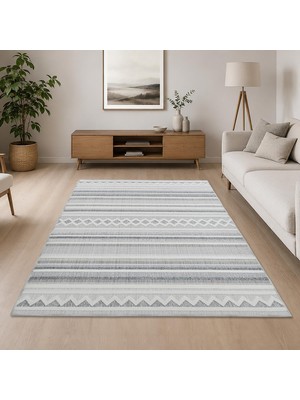 Giza Home Nature Pamuk 30° Yıkanabilir Halı Modern Kilim Oturma Odası Salon Mutfak Balkon Yolluk Halısı C102A
