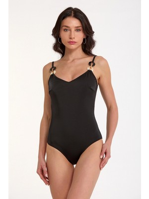 Ang Butik Argento 0075-3001 Kadın V Yaka Mayo