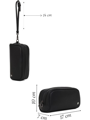 Derimod Erkek Siyah Mini El Çantası 26SBD3400FT