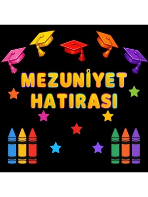 Ti Play Mezuniyet Temalı Renkli Okul Panosu Figür Seti | Hazır Kesim Sınıf Süsü 04