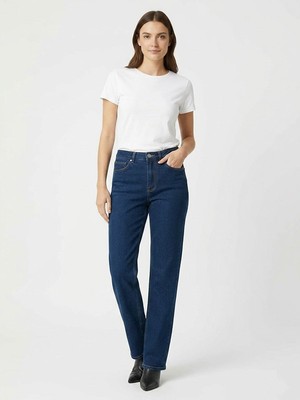 Sisley Streç Pamuklu Taş Yıkama Slim Fit Denim Pantolon Kadın Haki Yeşili Denim Pantolon - 325P4MCPLE046