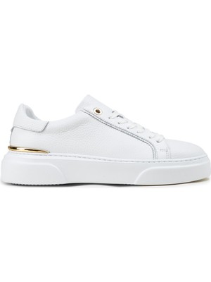 Deery Kadın Hakiki Beyaz Deri Sneaker Ayakkabı - 00502ZBYZE01