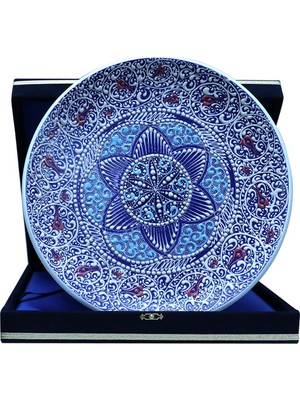 E38 El Işçiliği Çini  Tabak - 30 cm - 6520