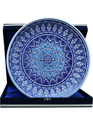 E38 El Işçiliği Çini  Tabak - 30 cm - 6521