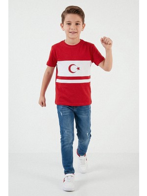 Kinderos Bayraklı Türkiye Milli Takım Forma Çocuk Tişört - 26Y 1923