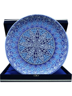 E38 El Işçiliği Çini  Tabak - 30 cm - 6527