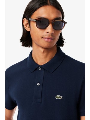 Lacoste Light Men's Slim Fit Polo T-Shirt Erkek Polo Yaka Tişört Lacivert
