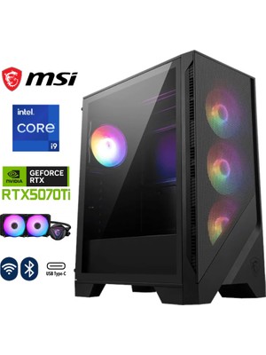 MSI Msı Gzone Pro Intel Core I9 14900KF / Nvidia Rtx 5070 Ti 16GB / 64GB Ddr5 / 2tb M.2 SSD / 240MM Sıvı Soğutma Gaming Masaüstü Bilgisayar