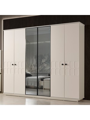 Edsy Home Petek 6 Kapaklı Gardırop