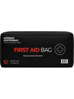 German Kupfermax 20 Parça Profesyonel Ilk Yardım Çantası, Ev, Araç ve Seyahat Için Acil Müdahale Seti, Taşınabilir Kompakt Ilk Yardım Kiti