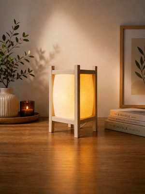 Decorify Lumi – Minimal Ahşap Masa Lambası