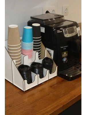 Hellove Organizer Bardaklık Karton Bardak Için Düzenleyici 6 Bölmeli Karton Bardak Standı