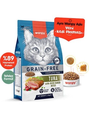 Nova Premium Ex With Oven Baked Bites Ton Balıklı Tahılsız Yetişkin Kedi Maması 1,5 kg