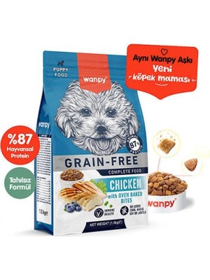 Nova Premium Ex With Oven Baked Bites Tavuklu Tahılsız Yavru Köpek Maması 1,5 kg