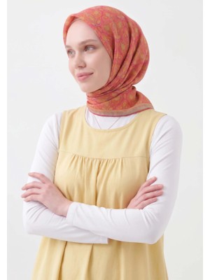 09 Silk Home Taç Desen Soft Eşarp