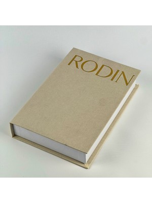 Bak Gel Al Premium Bez Kaplama Kitap Şeklinde Dekoratif Saklama Kutusu - Rodin