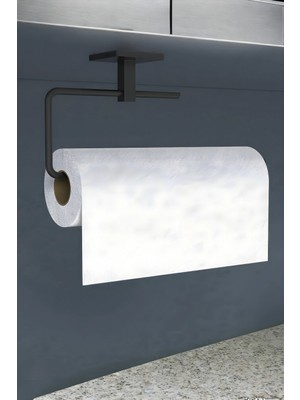 Empressco Kitchen Store Siyah Rulo Havluluk Peçetelik Yapışkanlı Tasarım Banyo Mutfak Askısı Yapıştırmalı - Fiyatı, Yorumları