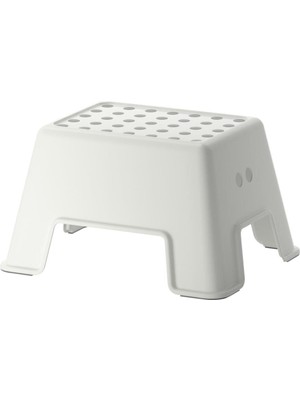 Empressco Ikea Tabure Basamak 44X35X25 cm Ikea Kaymaz Taban Tabure Beyaz Renk Plastik - Fiyatı, Yorumları