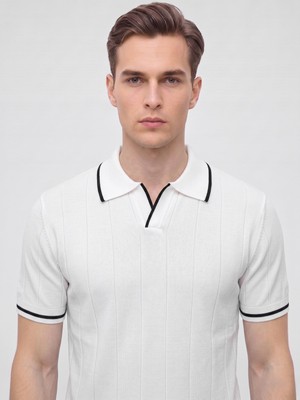 Plus Scorpion Erkek Polo Yaka Triko Kısa Kollu T-Shirt