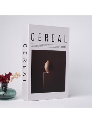 Bak Gel Al Kitap Görünümlü Dekoratif Kutu Cereal Vazo, Iskandinav Tarzı Kitap Şeklinde Saklama Kutusu