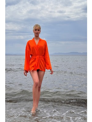 Cakkatex Şile Bezi   Kısa Kimono | Plaj Kıyafeti|kaftan |desing Caftan