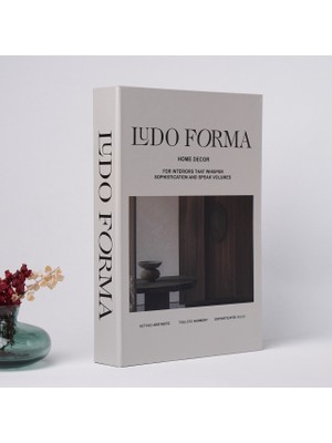 Bak Gel Al Kitap Görünümlü Dekoratif Kutu, Iskandinav Tarzı Kitap Şeklinde Saklama Kutusu Ludo