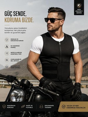 Ankaflex Motosiklet Koruma Yeleği Motorcu Rüzgar Soğuk Sıvı Geçirmez Giysi